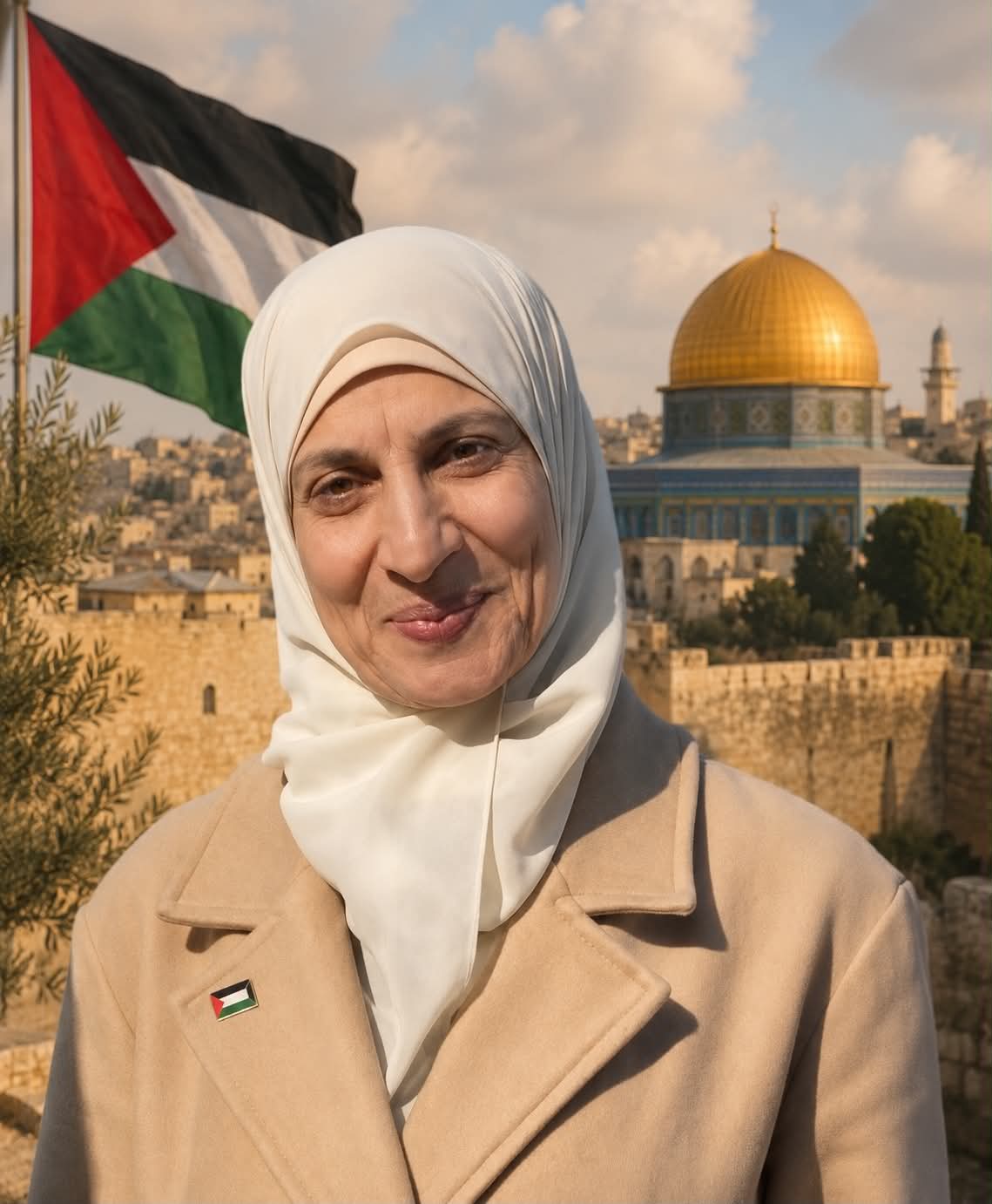 لهذا أقف مع الشعب الفلسطيني ، أنا فلسطينية