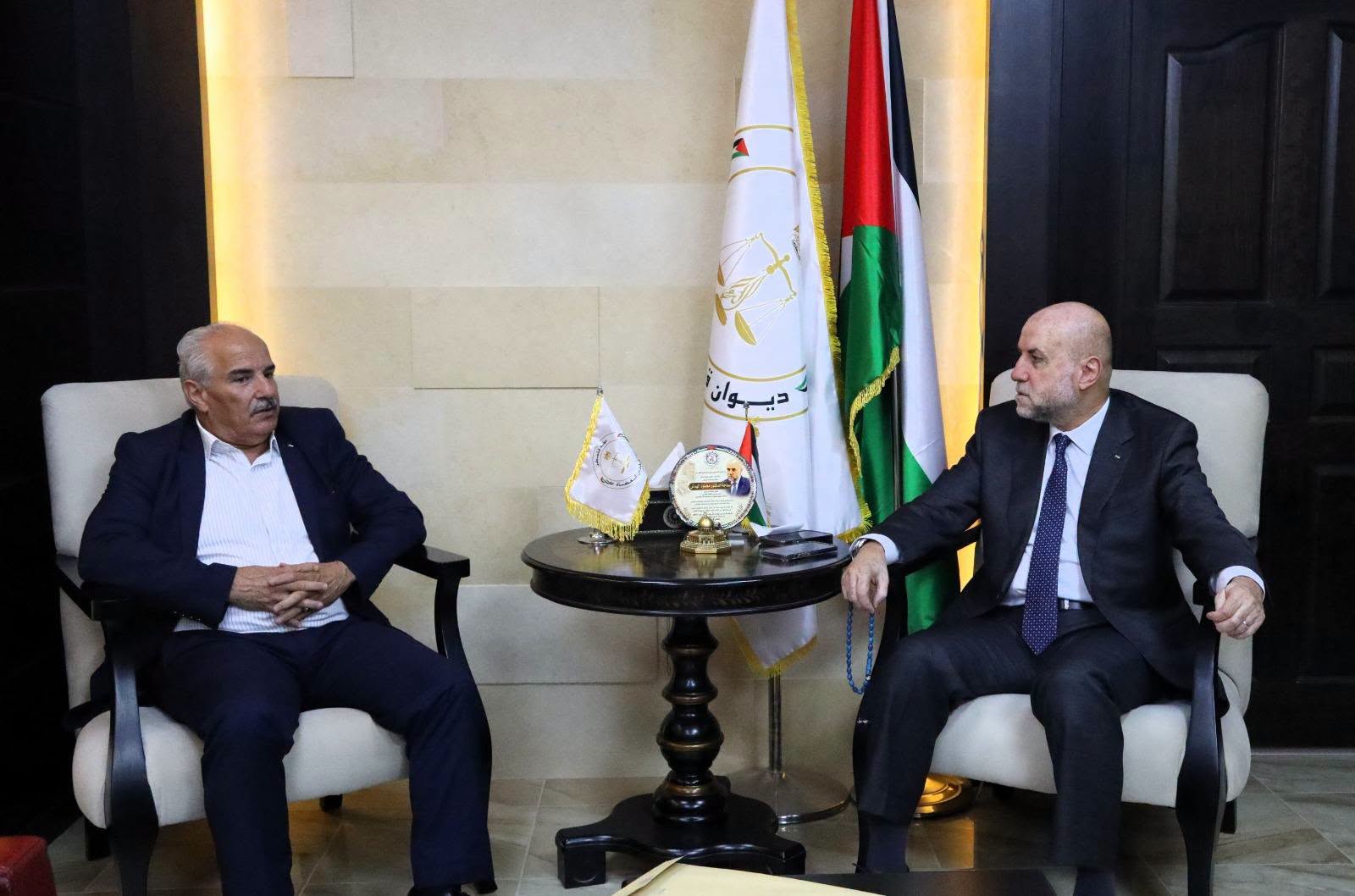 الهباش يستقبل اللواء محمد عبد ربه
