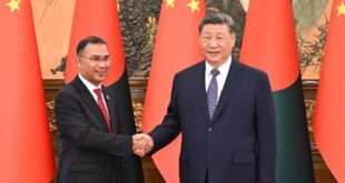 شي: الصين تدعم الحكومة الجديدة في بنغلاديش وتتوقع تعاونا عالي الجودة في إطار مبادرة الحزام والطريق