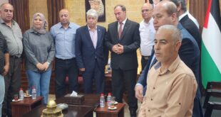 محافظ طولكرم يستقبل وفد قيادي من جبهة النضال الشعبي برئاسة الدكتور أحمد مجدلاني