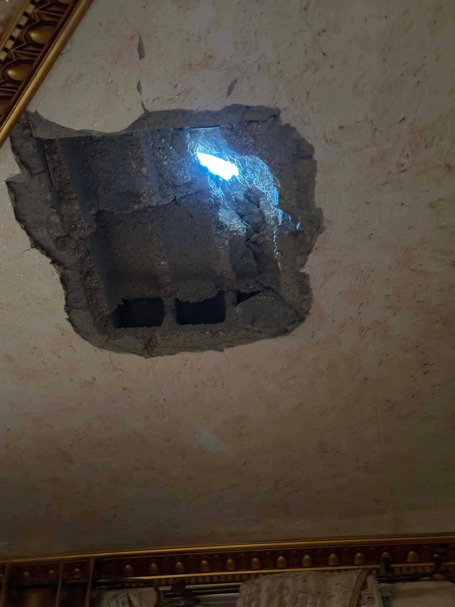 نجاة عائلة من شظايا صواريخ اعتراضية في صوريف وأضرار مادية في بيت جالا وأبو ديس