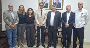 محافظ نابلس غسان دغلس يستقبل ممثل الاتحاد الأوروبي "أليكساندر شتوتسمان"