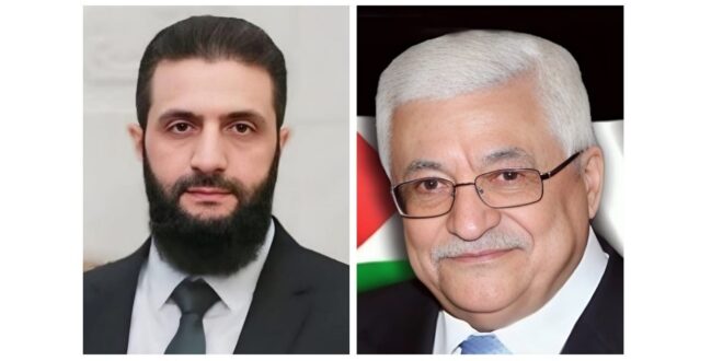 الرئيس محمود عباس يعزي نظيره السوري بضحايا التفجير الإرهابي في دمشق