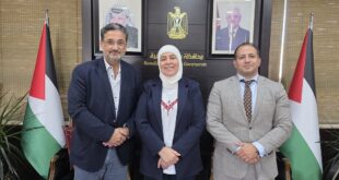 ليلى غنام تستقبل د. نزار حجة وأرنان بشير وتشيد بجهود اطلاق جمعية "نبض" الأولى لرعاية أطفال القلب في فلسطين