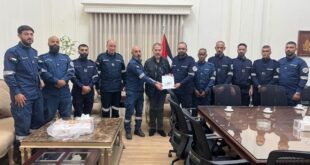 أفواج الإطفاء الفلسطينية تلتقي بعضو مركزية فتح الأخ ياسر عباس في سفارة دولة فلسطين بلبنان