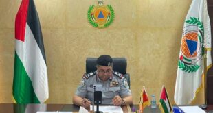 مدير عام الدفاع المدني اللواء أكرم ثوابتة يشارك في اجتماع حول الحماية المدنية وإدارة مخاطر الكوارث