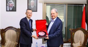 رئيس المجلس الوطني الفلسطيني يستقبل السفير الصيني لدى دولة فلسطين سون تشن ويؤكد عمق الشراكة بين البلدين