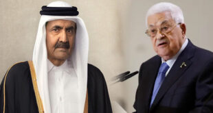 الرئيس محمود عباس ينعى أمير قطر الوالد الشيخ حمد بن خليفة آل ثاني