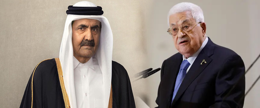 الرئيس محمود عباس ينعى أمير قطر الوالد الشيخ حمد بن خليفة آل ثاني