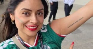 وشم باللغة الروسية.. مشجعة مكسيكية تخطف الأنظار في كأس العالم 2026