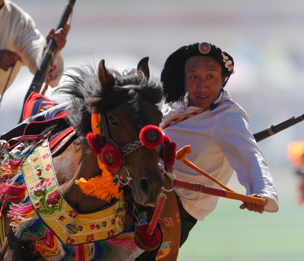 مهرجان سباق الخيل بشمال غربي الصين