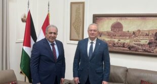 سفير فلسطين لدى لبنان محمد الاسعد يستقبل سفير روسيا الاتحادية في لبنان الكسندر روداكوف