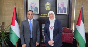 ليلى غنام تبحث مع القنصل المصري الجديد المستجدات على الساحة الفلسطينية وتثمن دعم القاهرة المتواصل لشعبنا
