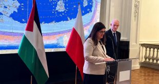 نائب وزير الخارجية البولندي يستقبل وزيرة الخارجية والمغتربين على هامش اجتماع سفراء دولة فلسطين في أوروبا