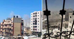 مصابون بقصف إسرائيلي وسط مدينة غزة