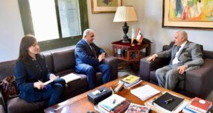 السفير الاسعد يلتقي وزير الثقافة اللبناني غسان سلامة