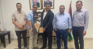 محافظ نابلس غسان دغلس يستقبل رئيس مجلس قروي روجيب