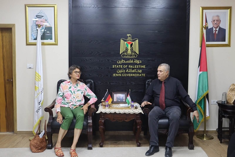 مساعد محافظ جنين يبحث مع رئيسة البعثة الألمانية الأوضاع التنموية وسبل وقف عدوان الاحتلال