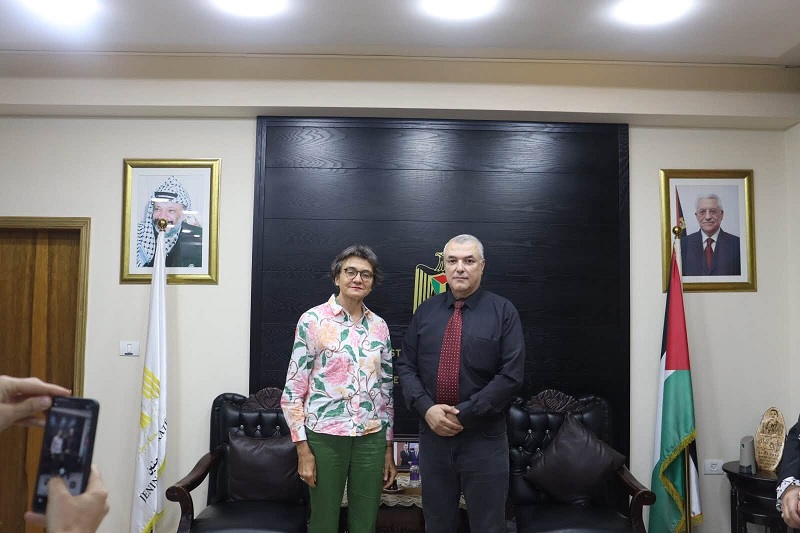 مساعد محافظ جنين يبحث مع رئيسة البعثة الألمانية الأوضاع التنموية وسبل وقف عدوان الاحتلال