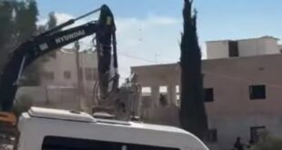الاحتلال يهدم منزلا في خلة المية جنوب الخليل