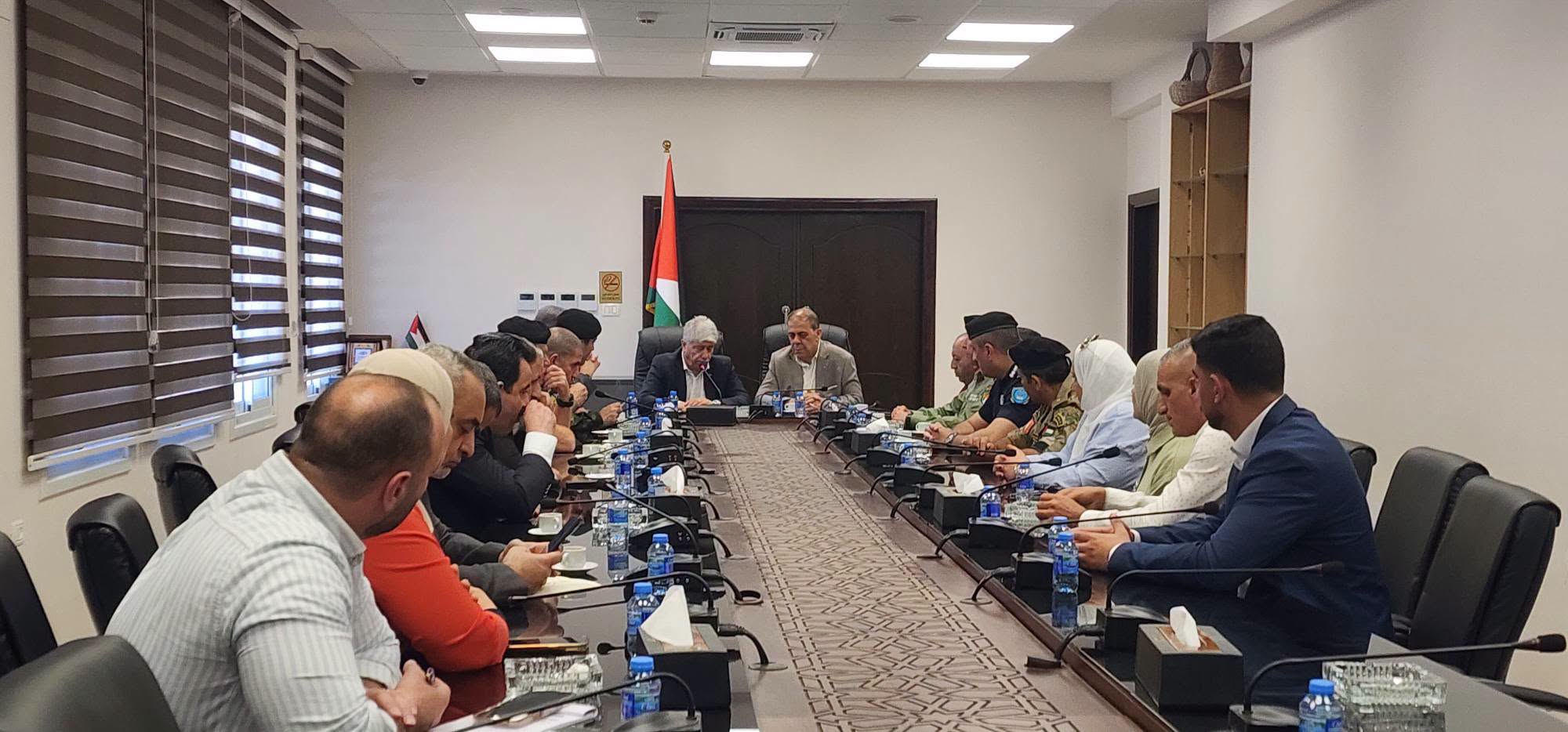 محافظ سلفيت يلتقي الأمين العام لجبهة النضال الشعبي الفلسطيني د. احمد مجدلاني