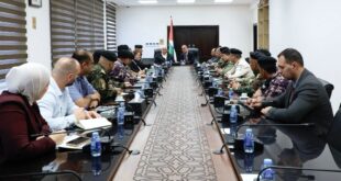 محافظ سلفيت واللواء هبّ الريح يلتقيان بمدراء المؤسسة الأمنية في محافظة سلفيت