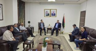 محافظ نابلس غسان دغلس يستقبل رئيس سلطة المياه الفلسطينية