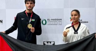 منتخبنا الوطني للتايكواندو يستهل مشاركته في بطولة الحسن الدولية بذهبية وبرونزية