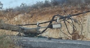 مستوطنون يقطعون أعمدة كهرباء عن منزل في بورين جنوب نابلس