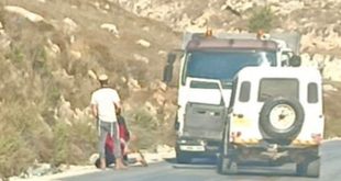 مستوطن يخطف شابين شمال نابلس