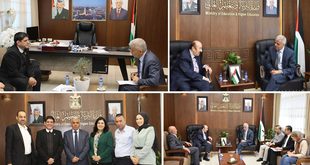 أمجد برهم يبحث مع جامعة بيت لحم وكلية الروضة سبل تجويد مخرجات التعليم