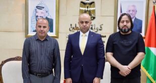 محافظ أريحا والأغوار يستقبل مدير النقل والمواصلات الجديد