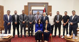 الرئيس محمود عباس يستقبل رئيس وأعضاء مجلس بلدي سلفيت المنتخبين
