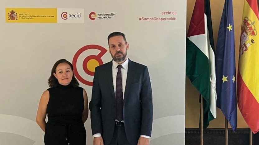 السفير فادي الحسيني يبحث مع الوكالة الإسبانية للتعاون الدولي المشاريع المنفذة في فلسطين