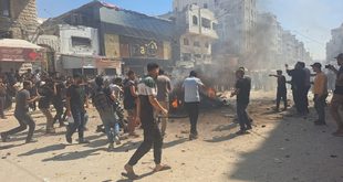 3 شهداء ومصابون جرّاء استهداف طائرات الاحتلال مركبة في مدينة غزة