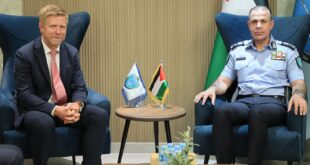مدير عام الشرطة اللواء علام السقا يبحث مع مدير مؤسسة GIZ الألمانية أوجه التعاون لتنفيذ مشاريع للشرطة الفلسطينية