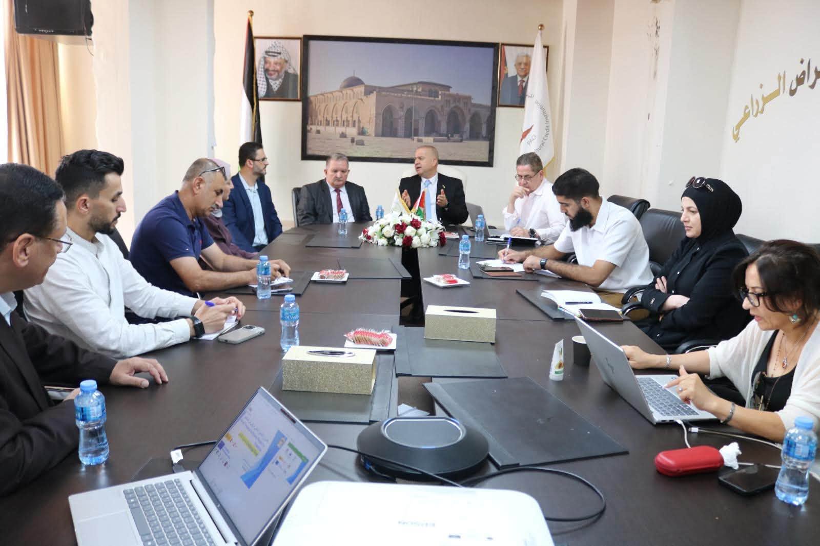 المؤسسة الفلسطينية وادرة مشروع الشمول المالي الريفي في فلسطين 'إيفاد' تبحثان مشروع صندوق التحدي لتعزيز صمود المزارعين