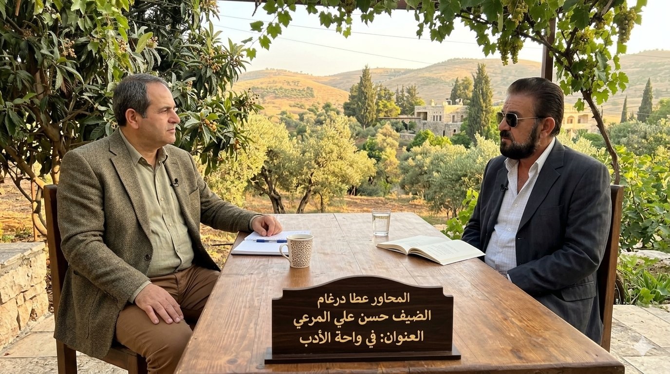 في واحة الأدب: حوار مع الشاعر والناقد حسن علي المرعي
