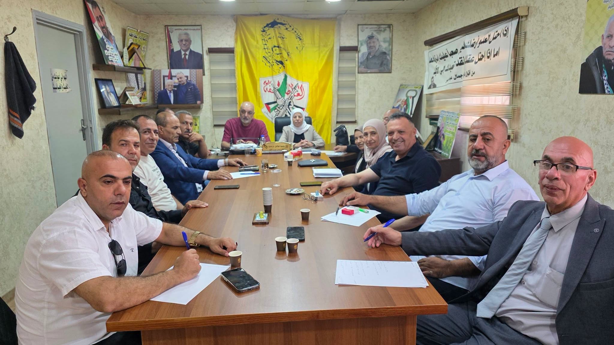 عضو اللجنة المركزية لحركة فتح دلال سلامة تبحث مع إقليم فتح جنين مستجدات الانتخابات التشريعية