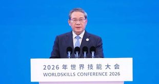 رئيس مجلس الدولة الصيني يلقي كلمة في مراسم افتتاح مؤتمر المهارات العالمية 2026