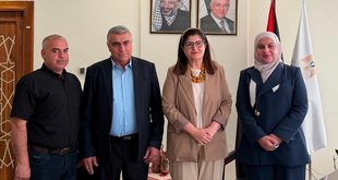فارسين شاهين تلتقي رئيس بلدية الكرمل وتبحث معه تعزيز العمل المشترك