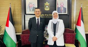 ليلى غنام تبحث مع السفير الصيني سون تشن تداعيات عدوان الاحتلال المتواصل