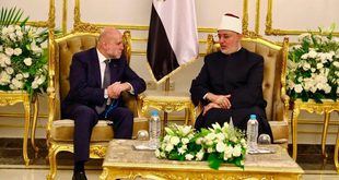 قاضي القضاة محمود الهباش يبحث مع مفتي مصر تعزيز الخطاب الديني الداعم للقضية الفلسطينية