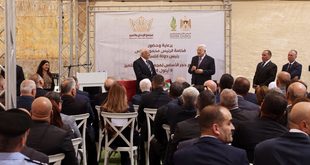 الرئيس محمود عباس يضع حجر الأساس لمجمع الإبداع والتميز في سردا شمال رام الله