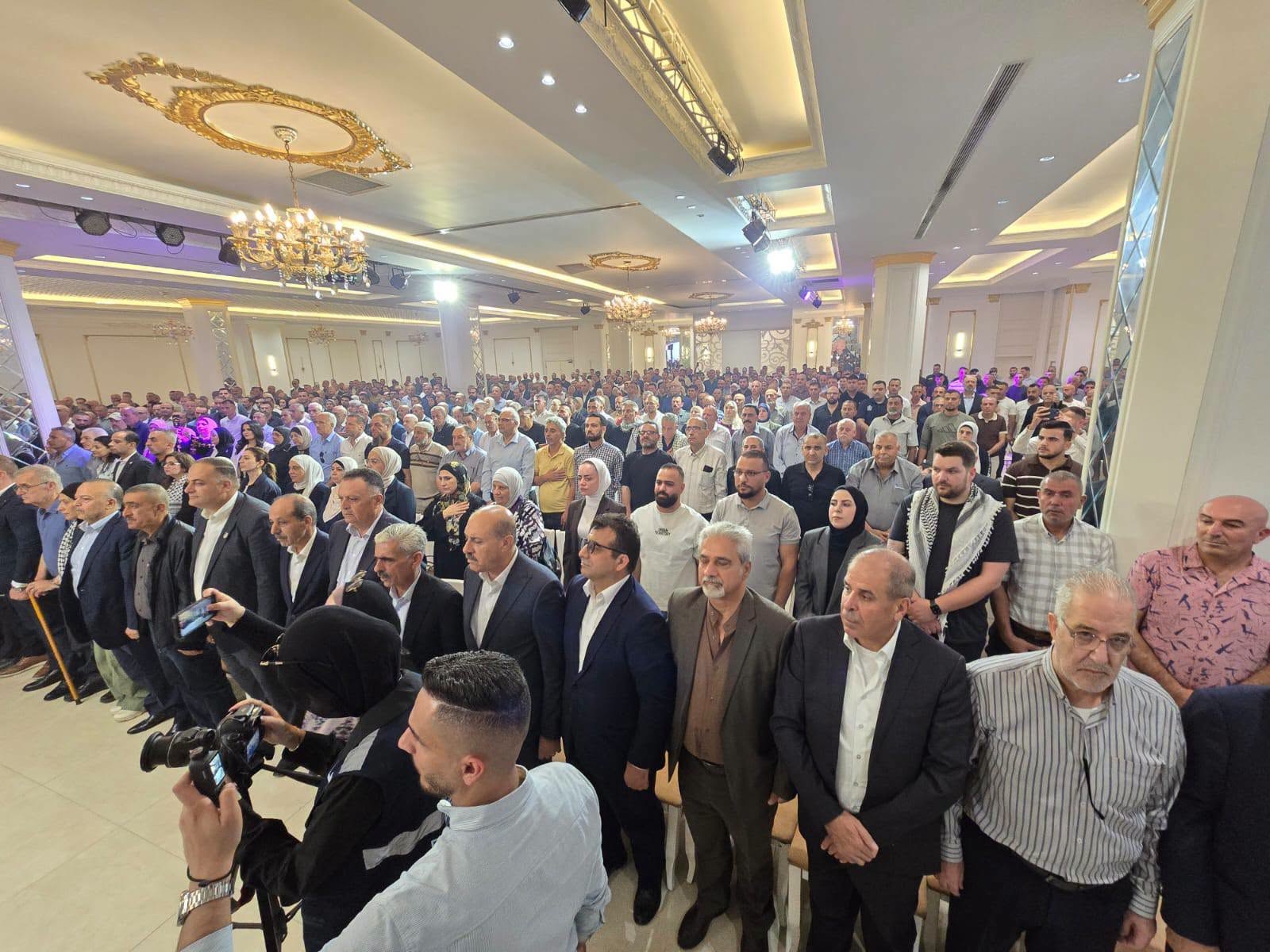 فتح في نابلس تجمع قيادتها وكوادرها في لقاء المجمع الانتخابي .. وحدة الحركة عنوان المرحلة