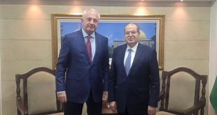 ممثل روسيا لدى فلسطين السفير غوتشا بواتشيدزه يلتقي بمستشار الرئيس للشؤون الدبلوماسية د. مجدي الخالدي
