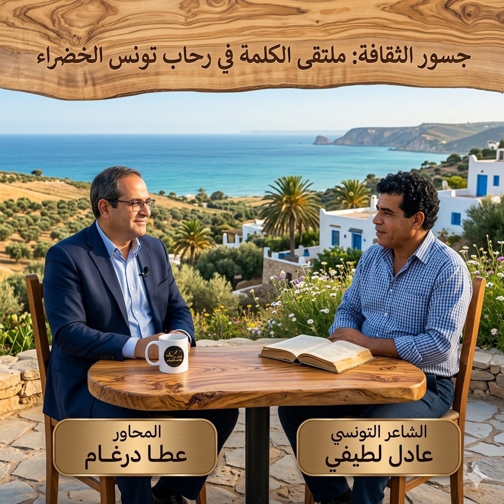 عادل لطيفي في حديث من القلب: حين يثمر العشق «بَيْدَراً».. وتتساقط الذاكرة كـ «حَبَّاتِ رُمّانِ»