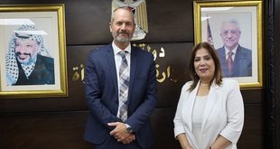 وزيرة شؤون المرأة تلتقي رئيس بعثة الشرطة الأوروبية وتبحث تعزيز التعاون المشترك