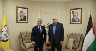 الفريق جبريل الرجوب يلتقي السفير المصري ويؤكد عمق العلاقات بين فلسطين ومصر