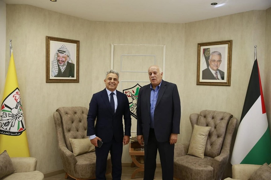 الفريق جبريل الرجوب يلتقي السفير المصري ويؤكد عمق العلاقات بين فلسطين ومصر